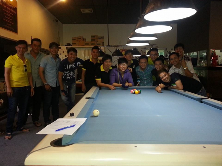 Hình ảnh Cruzer tham dự giải billard 9 pool nội bộ vừa diễn ra