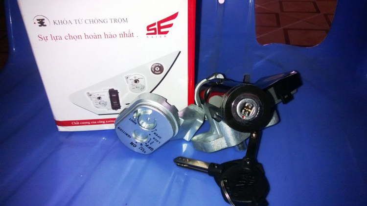 khóa chống trộm xe máy 6 cạnh