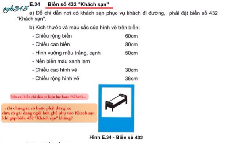 [biển chỉ dẫn] có bắt buộc thực hiện hay không?