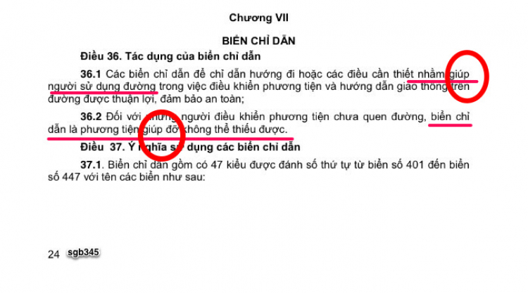 [biển chỉ dẫn] có bắt buộc thực hiện hay không?