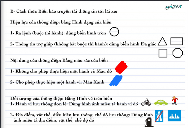 Biển báo hiệu đường bộ- Tại sao biển này có hình tròn, biển kia có hình vuông, v.v...?