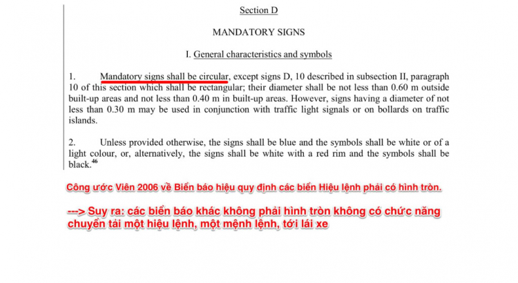Biển báo hiệu đường bộ- Tại sao biển này có hình tròn, biển kia có hình vuông, v.v...?