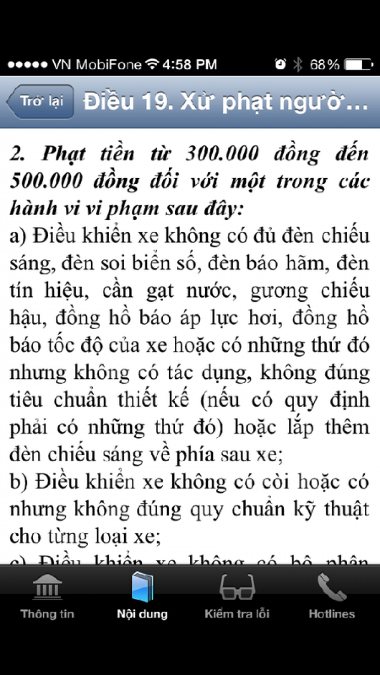 Các thông số trên lốp xe