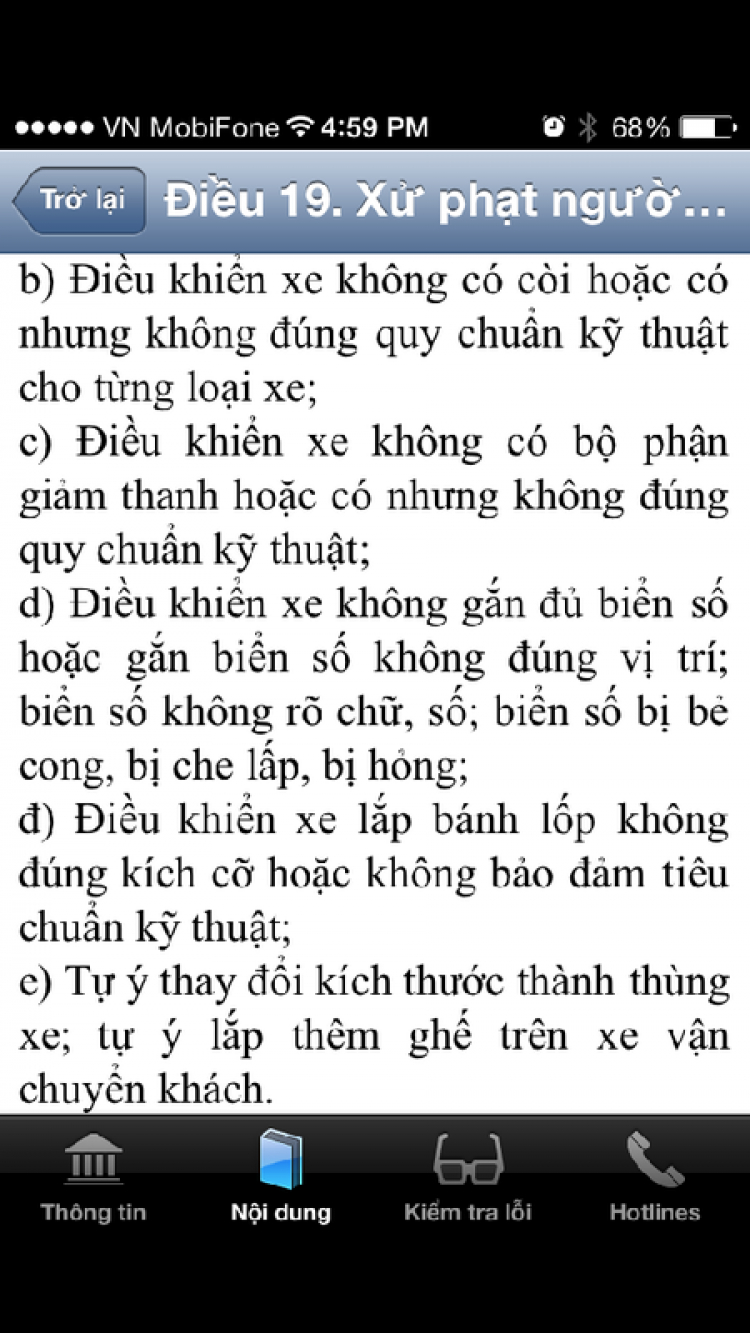 Các thông số trên lốp xe