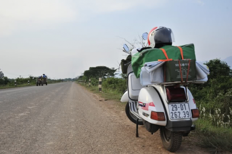 Vespa Hưu trí- Hành trình Asean Vietnam-Laos-ThaiLand-Malaysia-Singapore 2012