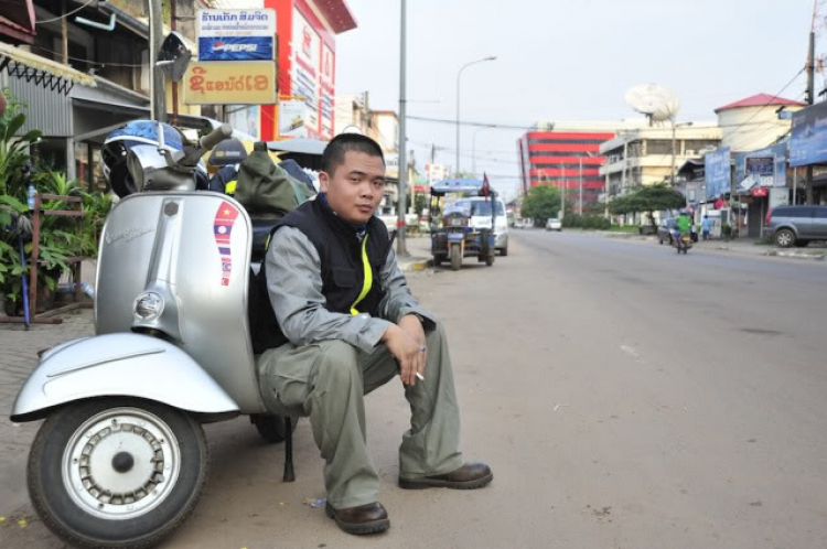 Vespa Hưu trí- Hành trình Asean Vietnam-Laos-ThaiLand-Malaysia-Singapore 2012