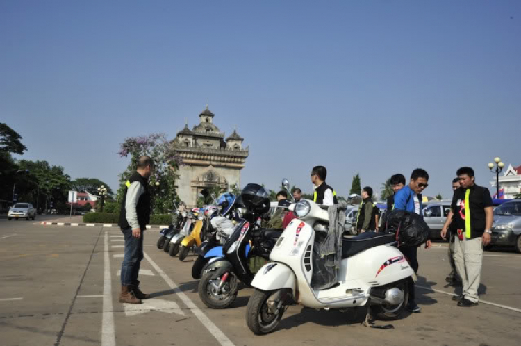 Vespa Hưu trí- Hành trình Asean Vietnam-Laos-ThaiLand-Malaysia-Singapore 2012