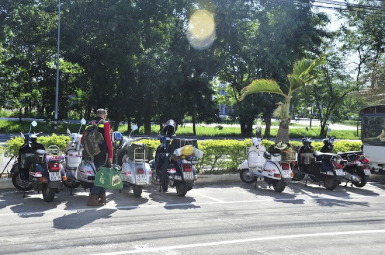 Vespa Hưu trí- Hành trình Asean Vietnam-Laos-ThaiLand-Malaysia-Singapore 2012