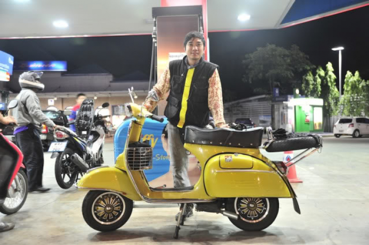 Vespa Hưu trí- Hành trình Asean Vietnam-Laos-ThaiLand-Malaysia-Singapore 2012