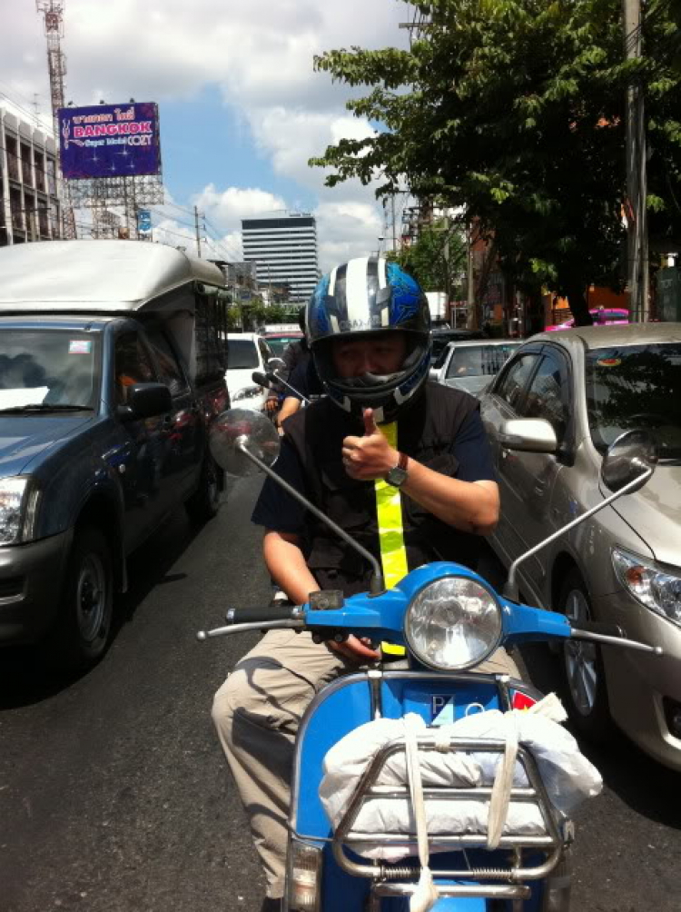 Vespa Hưu trí- Hành trình Asean Vietnam-Laos-ThaiLand-Malaysia-Singapore 2012