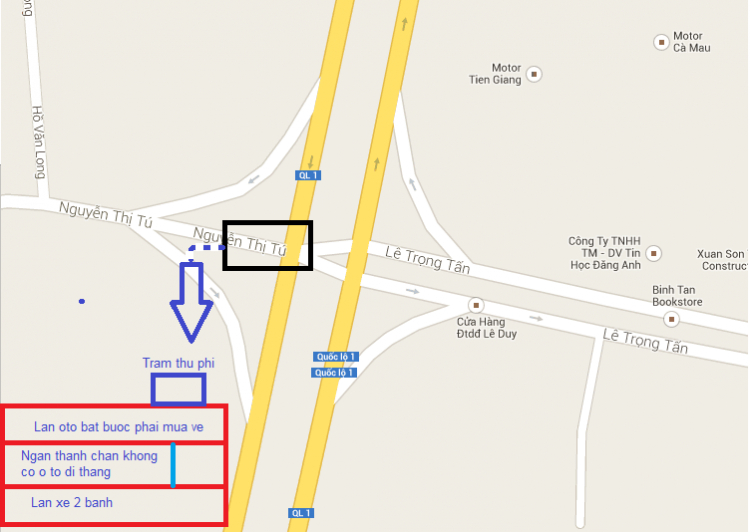 CII ngăn đường ở Ngã Tư Gò Mây - gây kẹt xe cục bộ