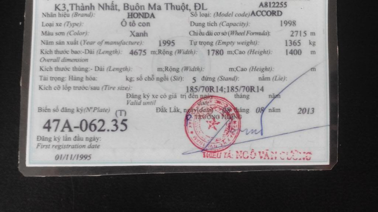 ACCORD CLUB : Chuyên Mục Accord 94-97 ACCORD CLUB : Chuyên Mục Accord 94-97