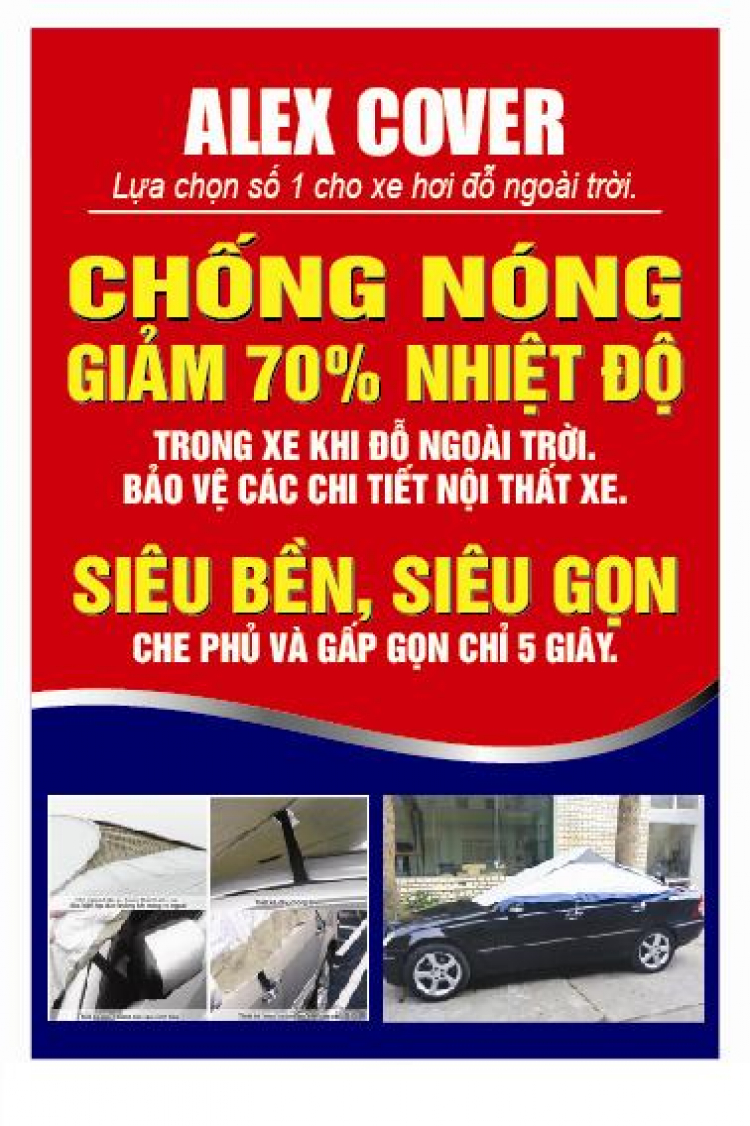 Chống nóng cho xe phơi nắng