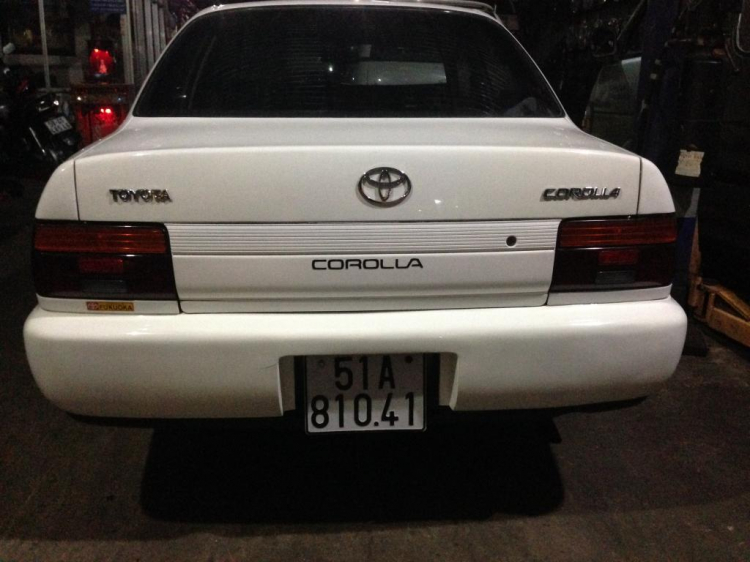 Em đã mua Corolla XL 1.6MT 1992 và kế hoạch là lên AT