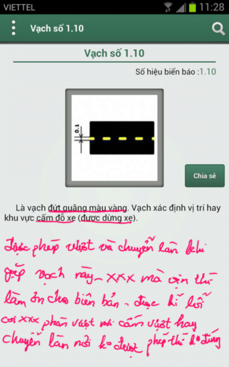 Các vạch cấm đè và được đè, dễ hiểu và dễ nhận biết nhất từ trước đến nay