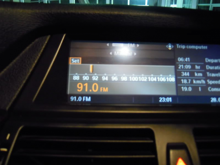 Đã nghe được FM 91.0 MHz trên BMW xuất Mỹ...