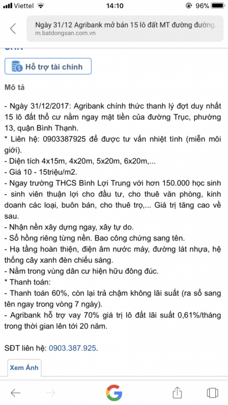 Dưới 3 tỷ có nên mua đất ở khu Bình Lợi không?