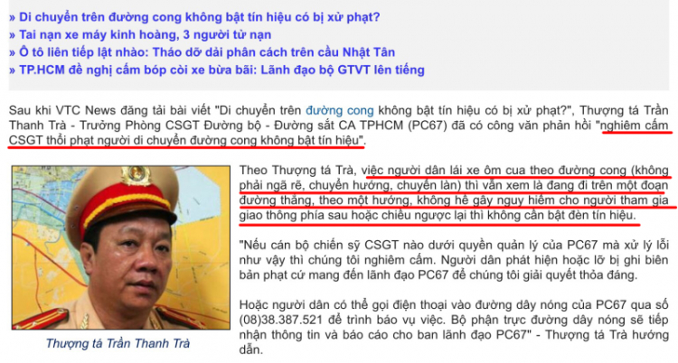 Tin Vui : Đồng chí Trà cấm CSGT Thổi Phạt Đường Cong Tin Vui : Đồng chí Trà cấm CSGT Thổi Phạt Đường Cong