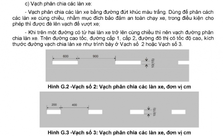 Lưu thông đường 2 lane phân chia bằng nét liền không bảng 412