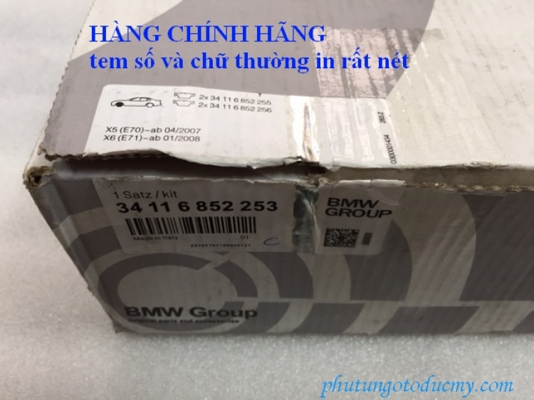 Cách phân biệt phụ tùng BMW hàng chính hãng và hàng Fake, hàng OEM, hàng Aftermarket