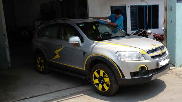 Captiva 2008 Sắc thái mới sau khi lên tem & decals mâm