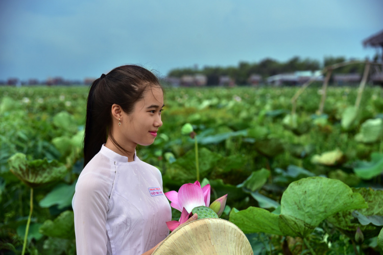 Vườn hoa của ... các bác! Em mời các bác vào đây ... trồng hoa ạ!