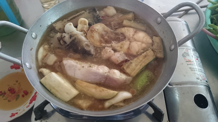 Quán cơm ở Long Xuyên
