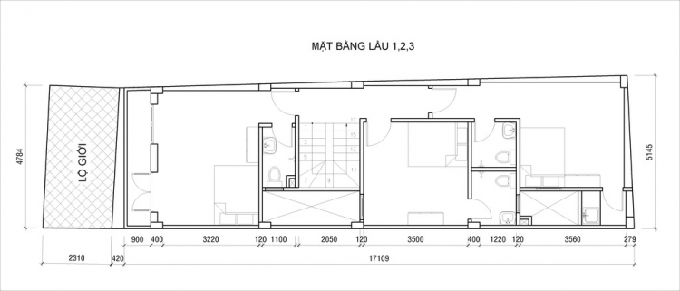 Mặt bằng khó binh, nhờ các bác KTS và KS.