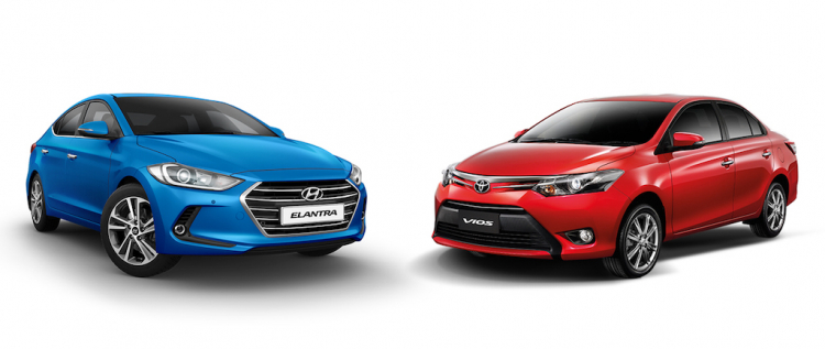 Chọn Hyundai Elantra hay Toyota Vios các bác?