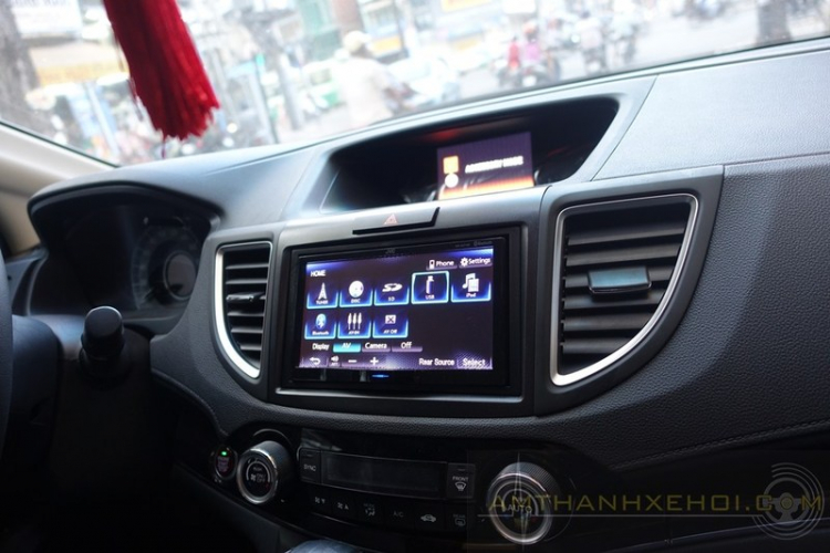 Honda CRV 2015 cách âm và nâng cấp âm thanh, hình ảnh.