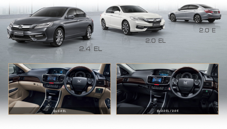 Honda Accord 2016 chính thức ra mắt tại Thái Lan, giá từ 877 triệu đồng