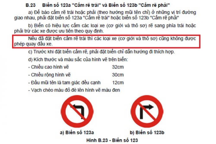 [Biển 103c] Trả lại tên cho em: "Đường cấm ô tô rẽ trái"