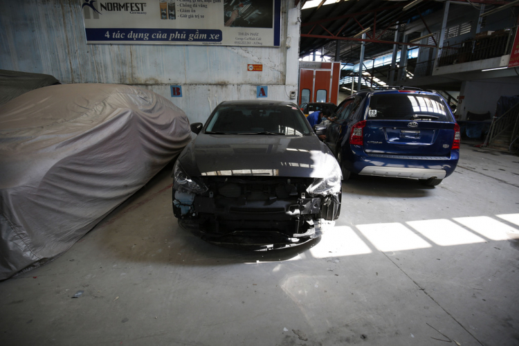 Quá trình nâng cấp Mazda3 của Thần Đèn tại khactrungoto. Quá trình nâng cấp Mazda3 của Thần Đèn tại khactrungoto.