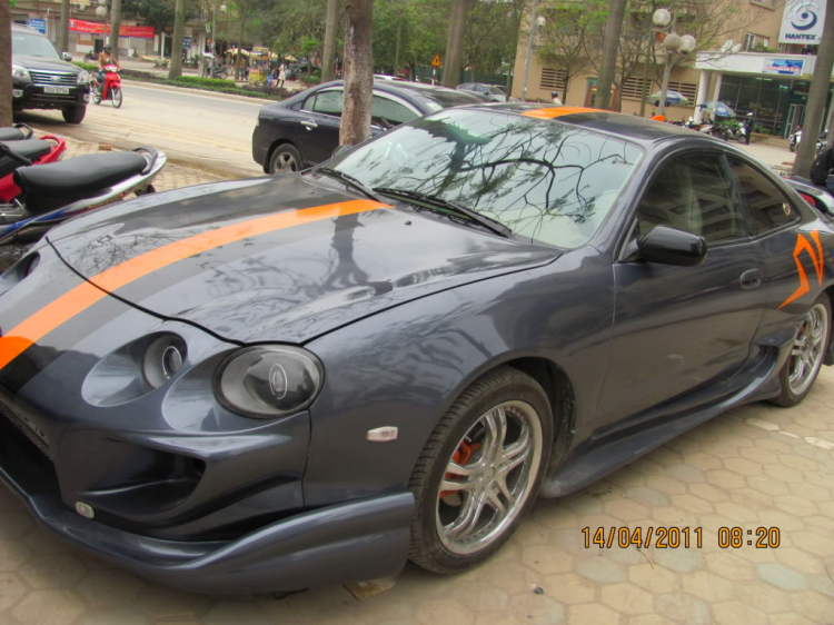 Toyota Celica của em sau khi độ body, đèn đóm