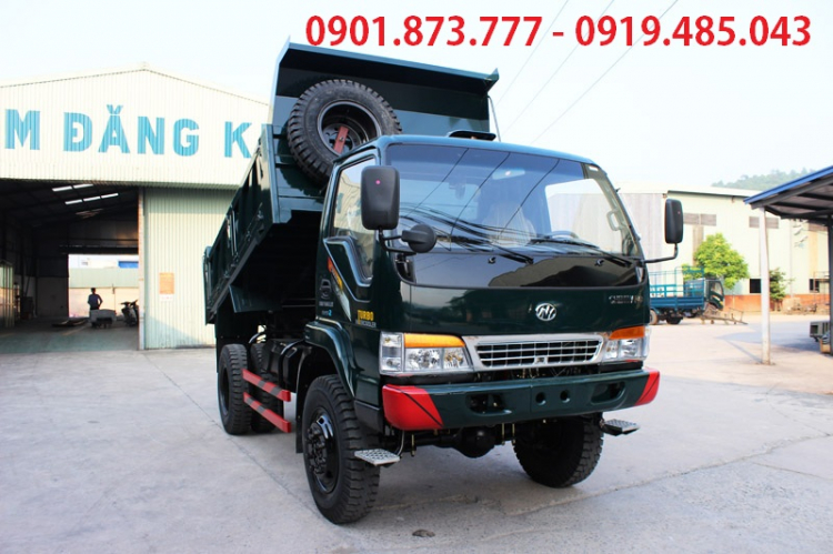 Xe tải ben Chiến thắng tự đổ thùng ben 1.5 khối 2 khối 3.5 khối 4.5 khối 5 khối chắc chắn, giao ngay