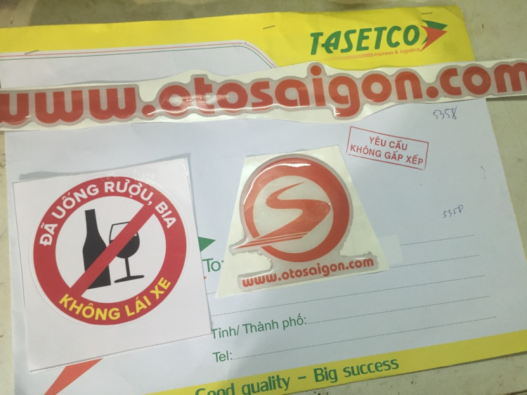 Thông báo đến các thành viên đã đăng ký nhận sticker & logo không rượu bia 2016