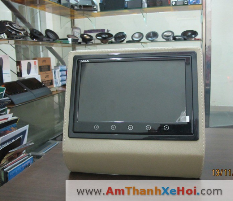 <<Tham Khảo>> DVD Hàng hiệu Kenwood, JVC - Camera trước & sau - Màn hình gối đầu.