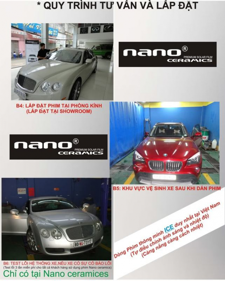 Phim cách nhiệt cao cấp NANO CERAMICS Phim cách nhiệt cao cấp NANO CERAMICS