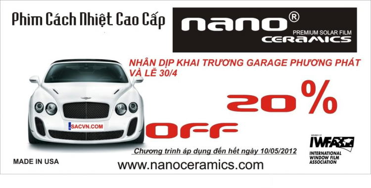 Phim cách nhiệt cao cấp NANO CERAMICS