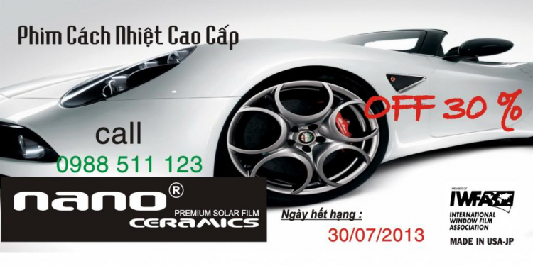 Phim cách nhiệt cao cấp NANO CERAMICS