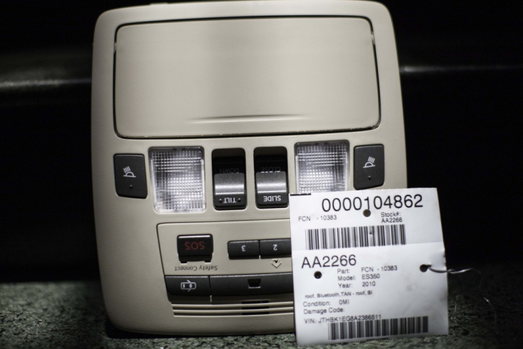 Lexus ES350 Overhead Console
