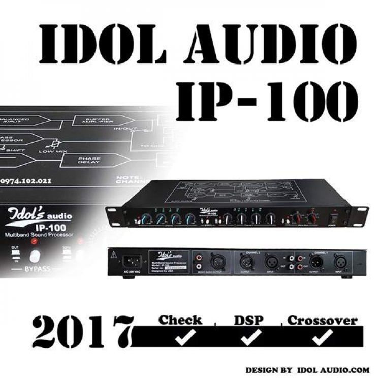Máy nâng tiếng IDOL IP-100 cho dàn âm thanh, KARAOKE hát nhẹ nhạc hay