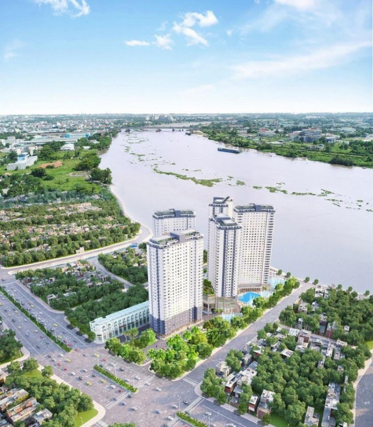 1TY280/2PN-Mặt tiền sông-Liền Kề Sân Bay SaiGon Riverside City