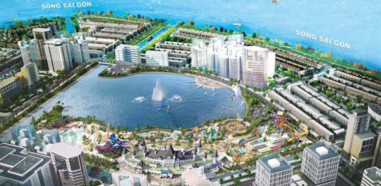 1TY280/2PN-Mặt tiền sông-Liền Kề Sân Bay SaiGon Riverside City