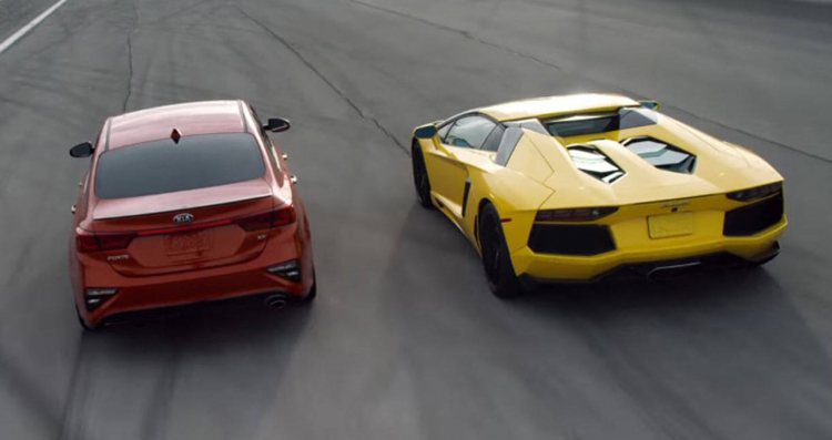 Kia gây sốc khi so sánh chiếc Forte 2019 với Lamborghini Aventador