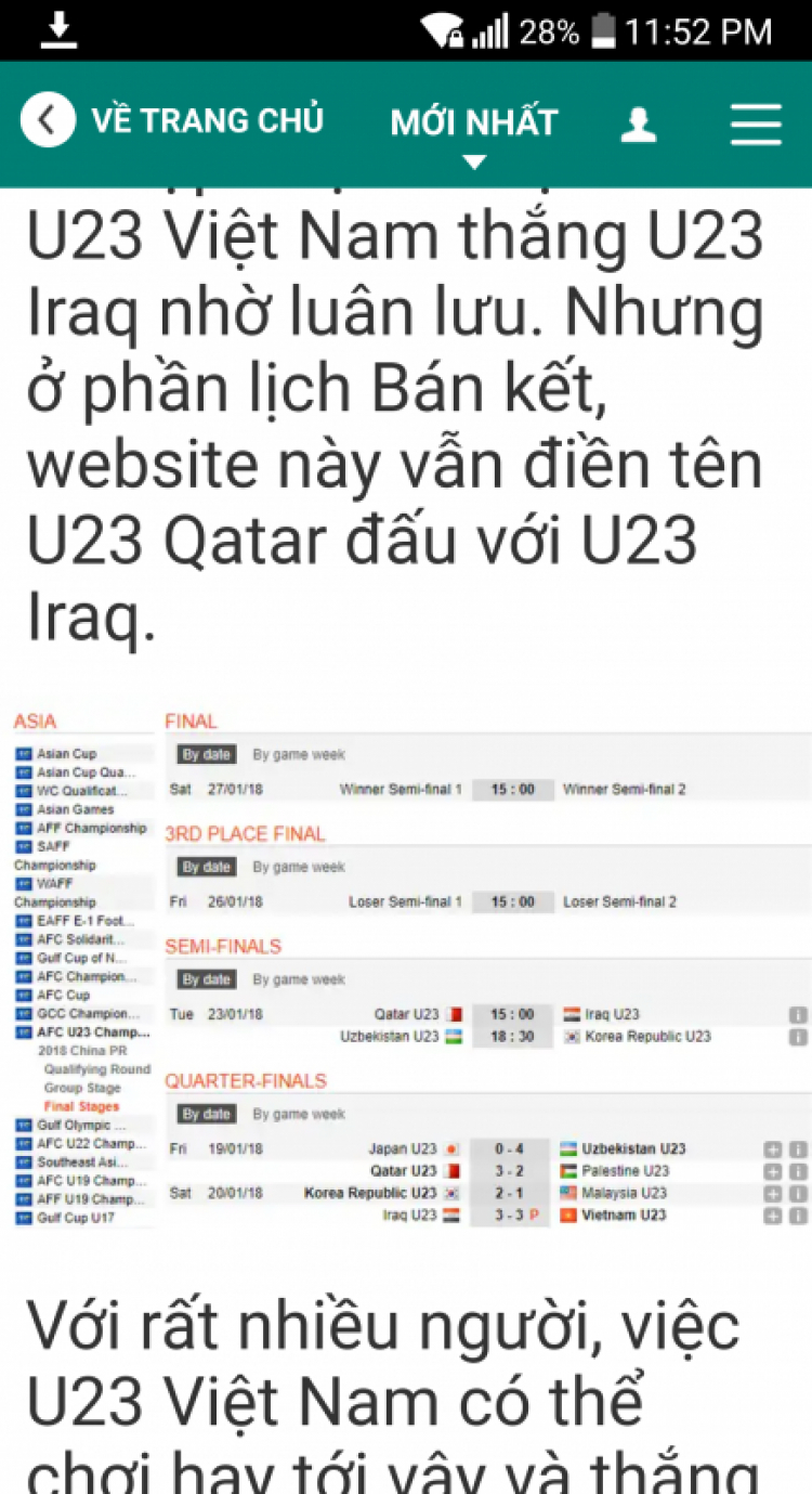 U23VN- U23 Iraq U23VN- U23 Iraq