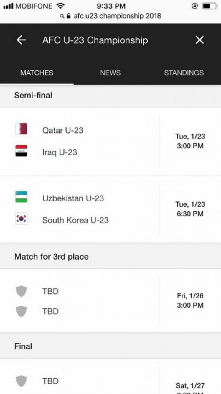U23VN- U23 Iraq