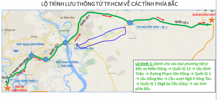 Sở GTVT HCM: Hướng dẫn lộ trình lưu thông từ TP HCM đến các tỉnh lân cận trong dịp Tết