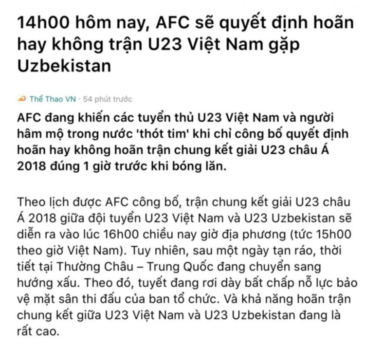U23VN - U23 UZK