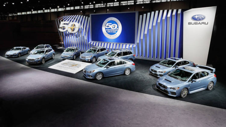 Subaru kỷ niệm 50 có mặt tại Mỹ bằng một phiên bản đặc biệt cho các dòng xe